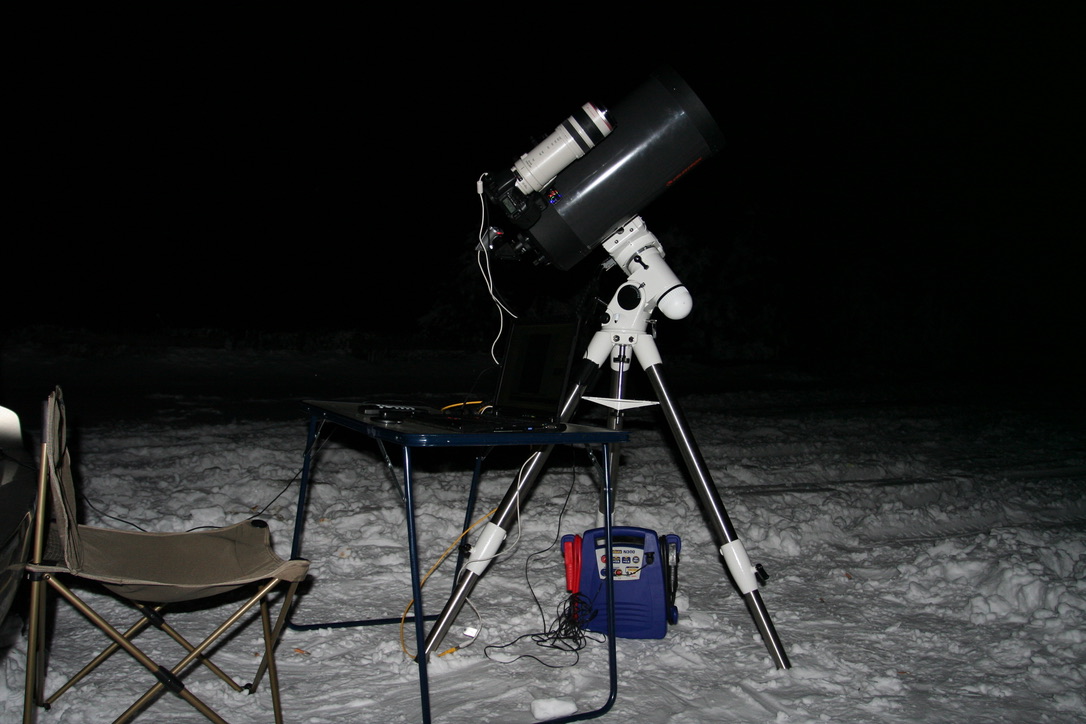 Celestron C9 et Canon EOS5D + Canon 200mm